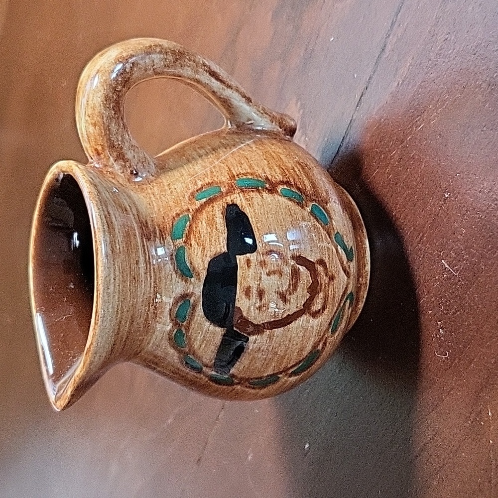 Pennsbury Pottery Amish Farmer Miniature Pitcher